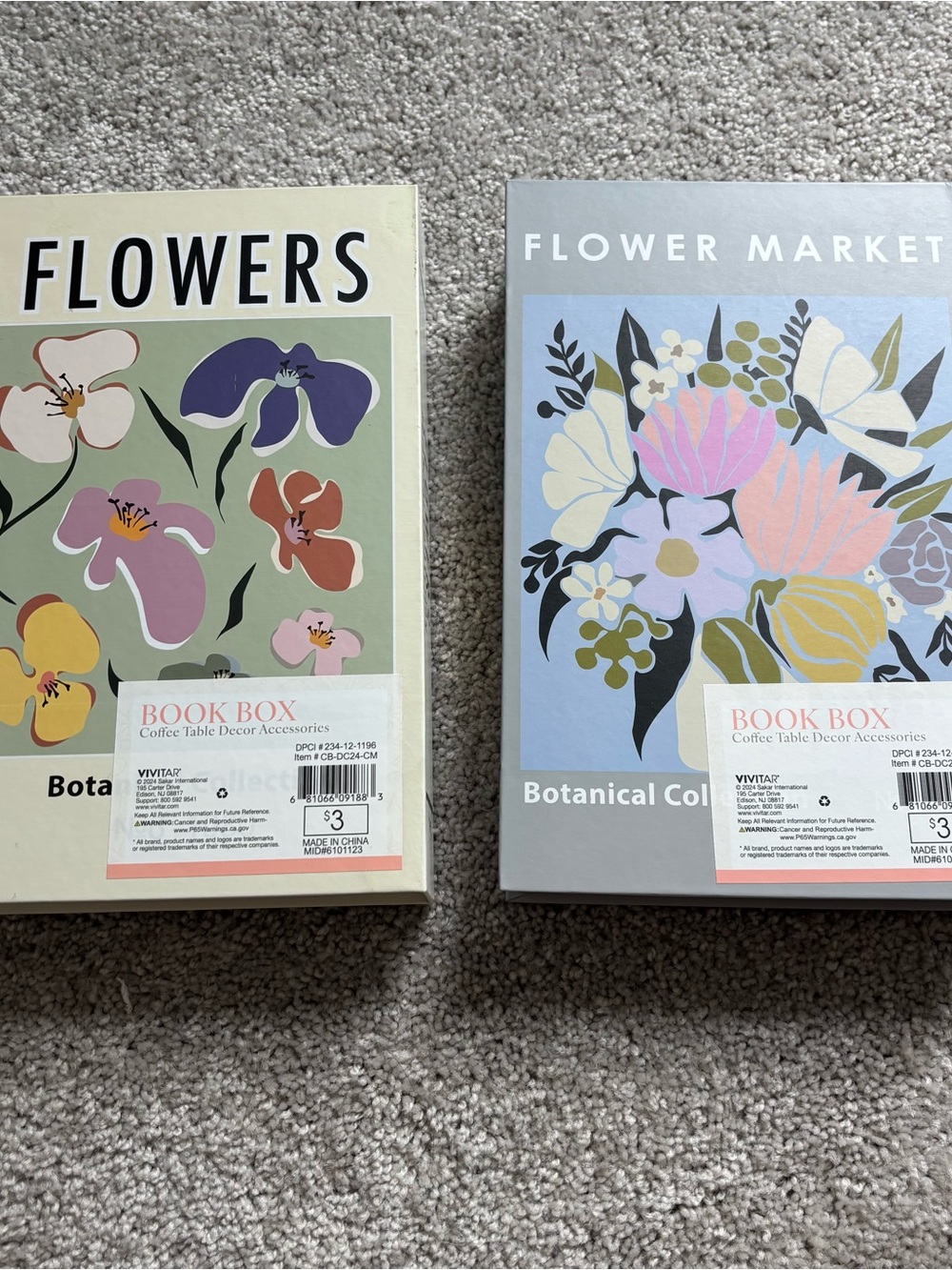 Botanical Flowers Wall Art Prints - Pastel Floral Covers - Picture 2 of 3